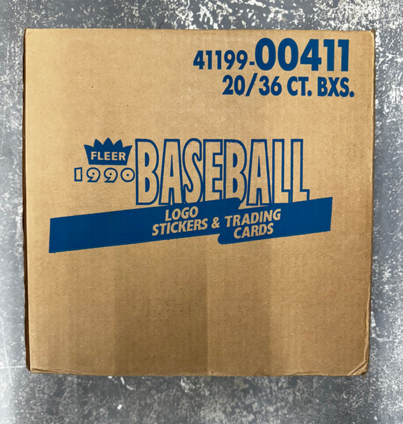 1990 Fleer Baseball Wax Case Factory Sealed