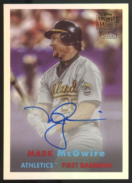 2024 Topps Archives Mark McGwire Fan Favorites Auto /99 #FF-MM