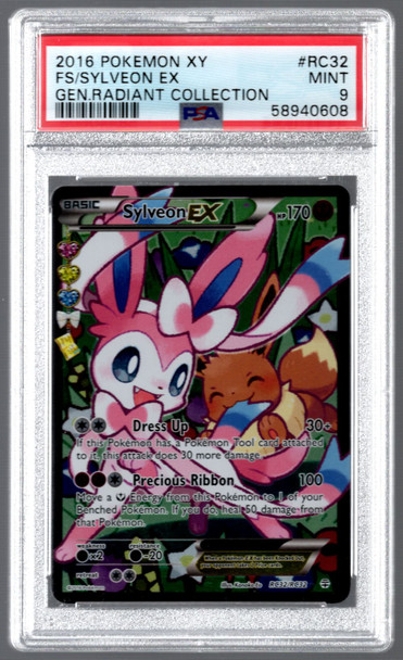 2016 Pokemon Sylveon EX Generation Radiant Collection Full Art #RC32 PSA 9