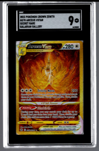 2023 Pokemon Arceus VSTAR Crown Zenith Secret #GG70 SGC 9
