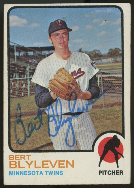 1973 Topps Bert Blyleven #199 Signed Autographed Card JSA