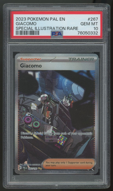 2023 Pokemon Giacomo Paldea Evolved Special Illustration Rare #267 PSA 10