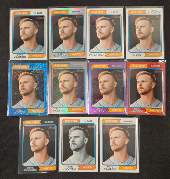 2023 Topps Heritage Pete Alonso Rainbow Lot Of 11