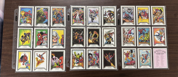 1990 Marvel Comic Images Spider-Man Team-Up Complete Card Set (45)