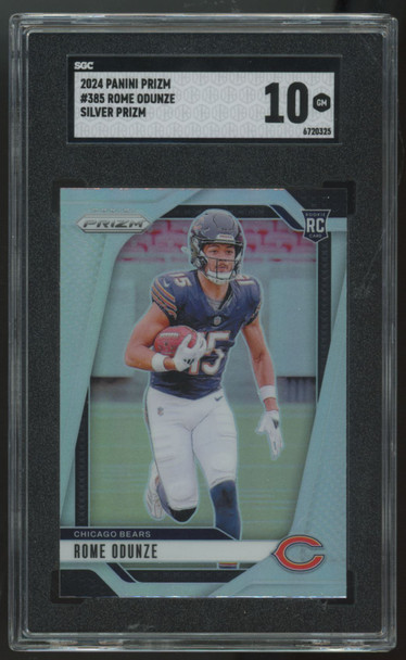 2024 Panini Prizm Rome Odunze RC Silver #385 SGC 10