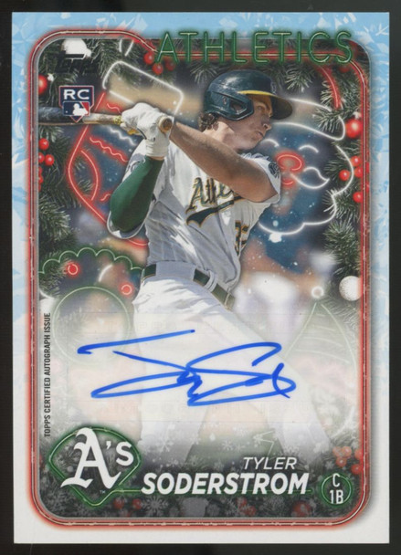 2024 Topps Holiday Mega Tyler Soderstrom RC Auto #HAC-TS