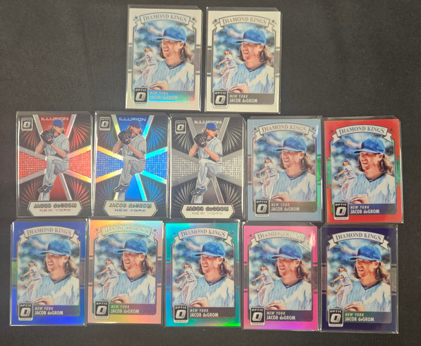 2016 Donruss Optic Jacob DeGrom Rainbow Lot Of 12