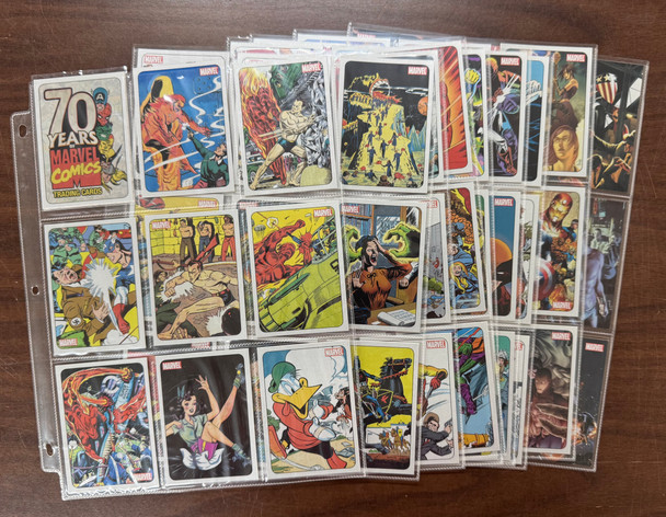 2010 Rittenhouse 70 Years of Marvel Complete Metallic Ink Set (72) + Tribute NM