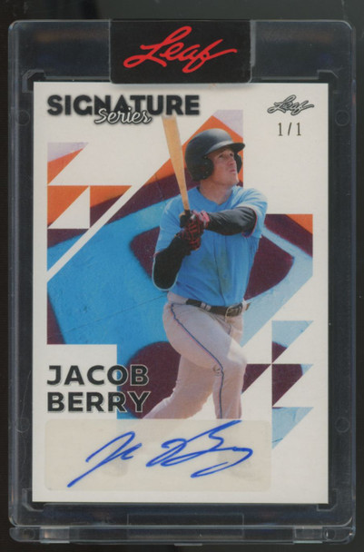 2023 Leaf Signature Series Jacob Berry 1/1 Auto #BA-JB1