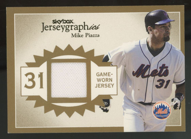 2004 Fleer Skybox Autographics Mike Piazza Jerseygraphics Gold Patch /25 #J-MP2