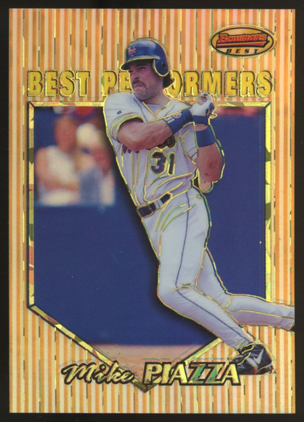 1999 Bowman's Best Mike Piazza Best Performers Atomic Refractor /100 #100