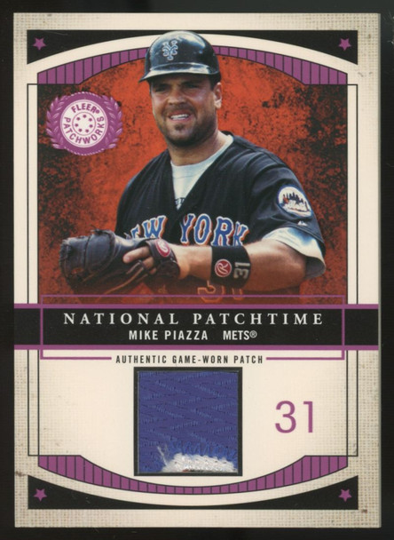 2003 Fleer Patchworks Mike Piazza National Patchtime Patch /300 #NPT-MP2