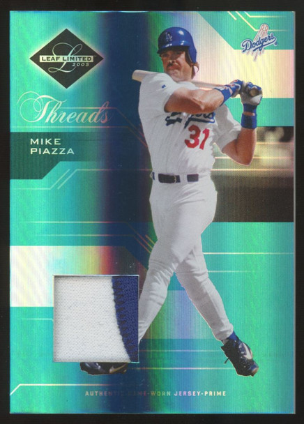 2005 Leaf Limited Mike Piazza Threads Jersey Patch /100 #173