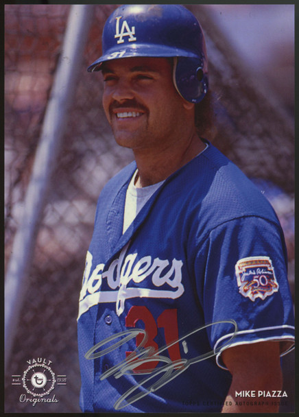 2015 Topps Mike Piazza Vault Originals 5x7 Auto Hand Numbered /20 #VO-MP