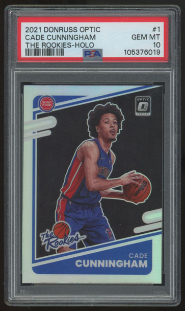 2021-22 Donruss Optic Cade Cunningham The Rookies Holo #1 PSA 10