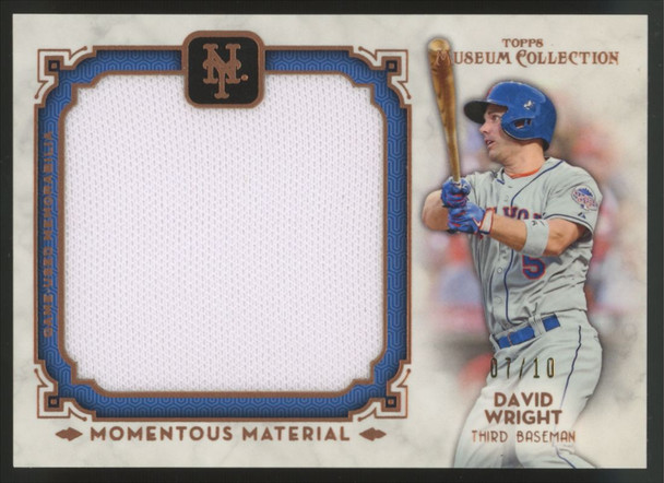 2014 Museum Collection David Wright Copper Momentous Jumbo Patch /10 #MMJR-DWR