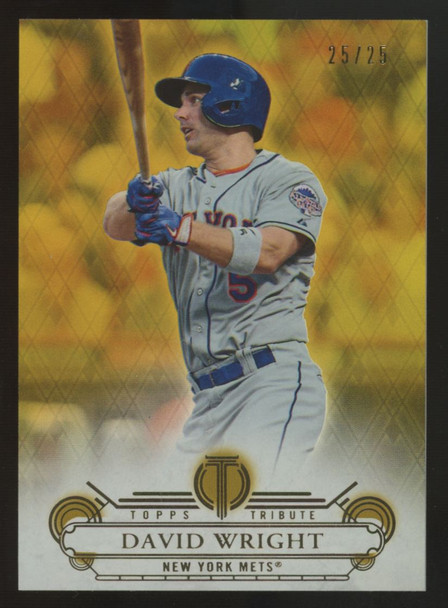 2014 Topps Tribute David Wright Gold /25 #88
