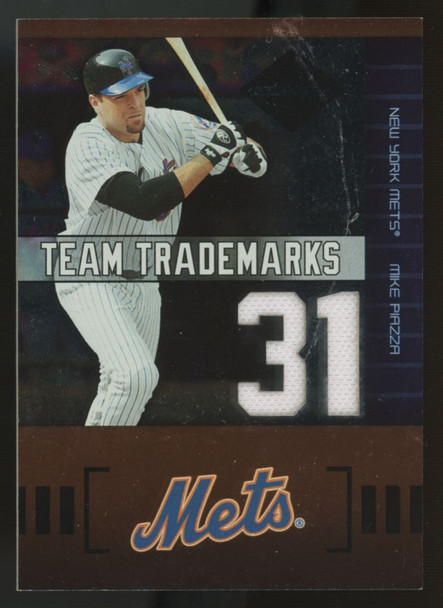 2004 Leaf Limited Mike Piazza Team Trademarks Jersey Number Patch /50 #TT-11