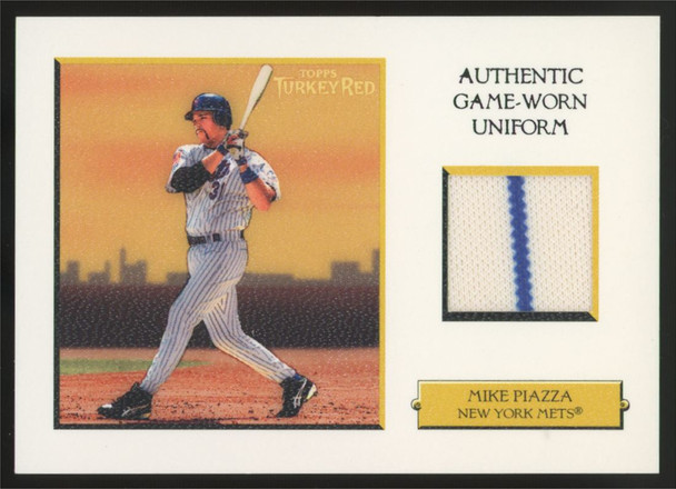 2005 Topps Turkey Red Mike Piazza White Patch /75 #TRR-MP