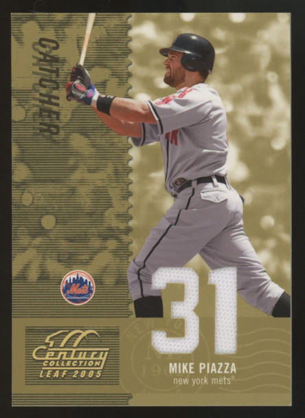 2005 Leaf Century Collection Mike Piazza Jersey Number Patch /31 #31