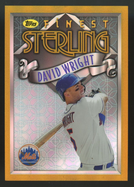 2014 Topps Finest David Wright Sterling Gold /25 #TS-DW