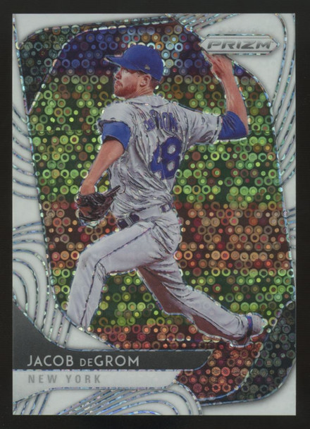 2020 Panini Prizm Jacob DeGrom White Donut Circles /5 #35