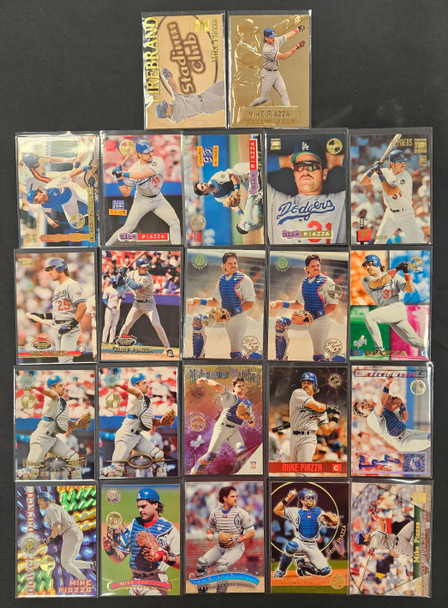 1993-1997 Topps Stadium Club Mike Piazza Members Only Lot Of 22