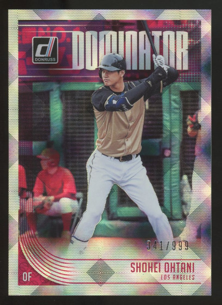 2018 Donruss Shohei Ohtani RC Dominators /999 #D9