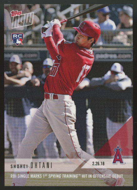 2018 Topps Now Shohei Ohtani RC Spring Training #ST-7