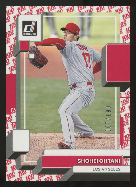 2022 Donruss Shohei Ohtani One Hundred /100 #147