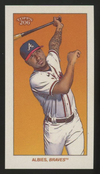 2023 Topps 206 Ozzie Albies Mini Blank Back
