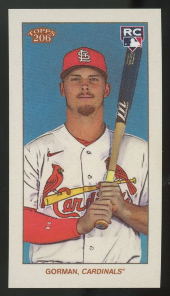 2023 Topps 206 Nolan Gorman RC Mini Interleague Back