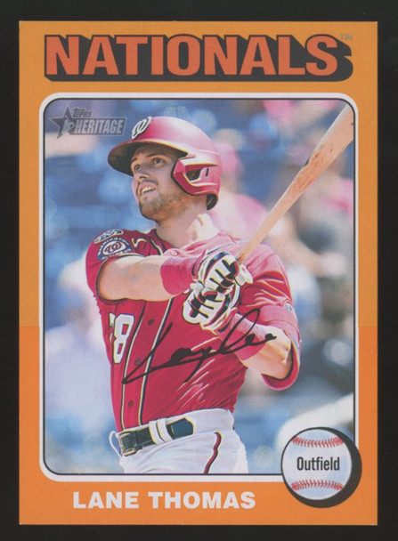 2024 Topps Heritage Lane Thomas Mini Orange /5 #42