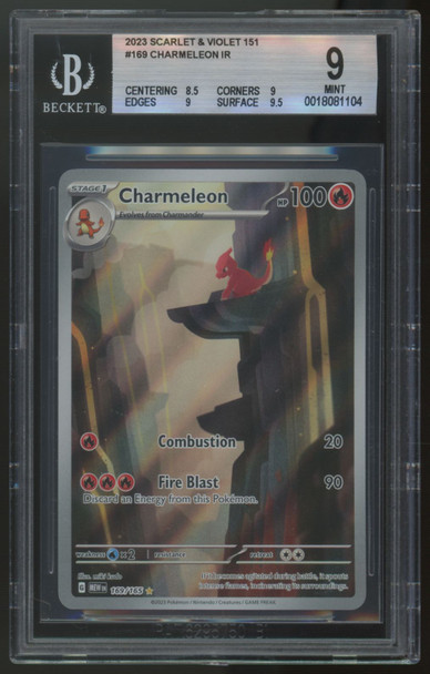 2023 Pokemon Charmeleon 151 Illustration Rare #169 BGS 9