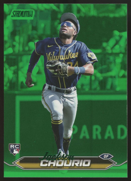 2024 Topps Stadium Club Jackson Chourio RC Green Foil /199 #184