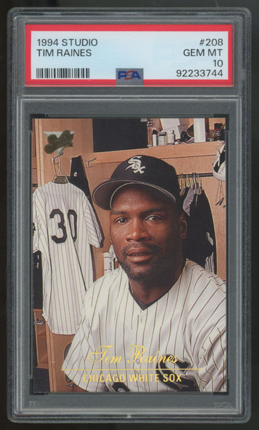 1994 Studio Tim Raines #208 PSA 10