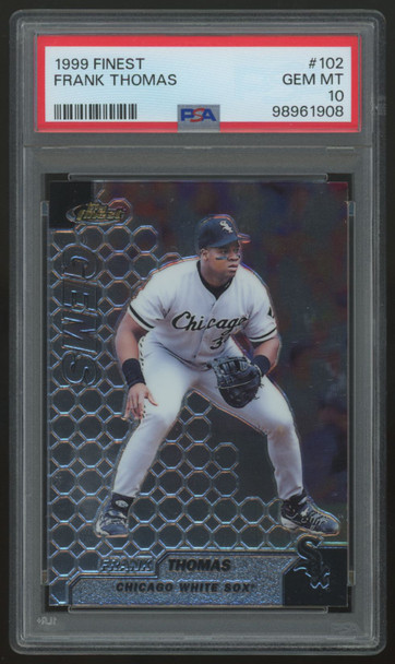1999 Topps Finest Frank Thomas Gems #102 PSA 10
