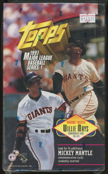 1997 Topps Baseball Series 1 36 Pack Box Factory Sealed