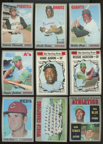 1970 Topps Baseball Near Complete Set (647/720) VG-EX