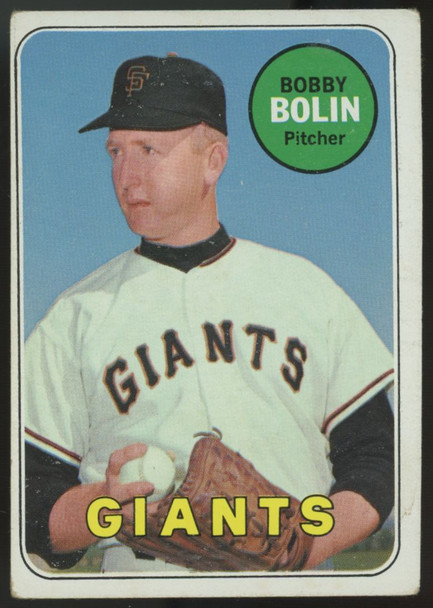 1969 Topps White Letter Bobby Bolin #505 VG
