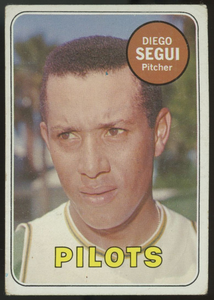 1969 Topps White Letter Diego Segui #511 VG