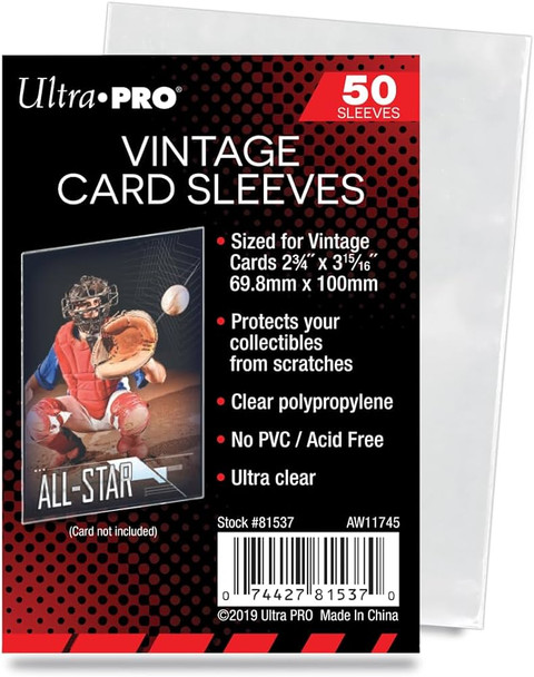 Ultra Pro Vintage Card Sleeves 50 Count