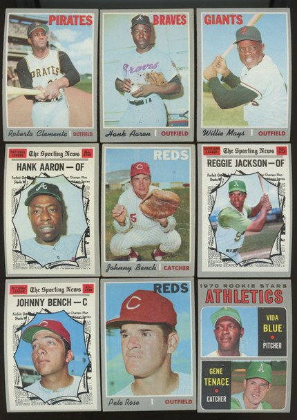 1970 Topps Baseball Near Complete Set (678/720) EX Overall