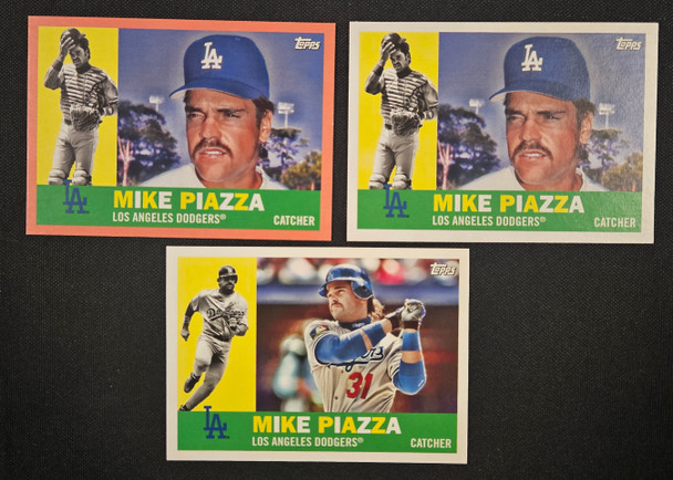 2017 Topps Archives Mike Piazza Lot Of 3