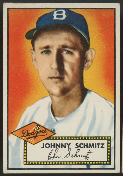 1952 Topps Johnny Schmitz #136 EX/MT