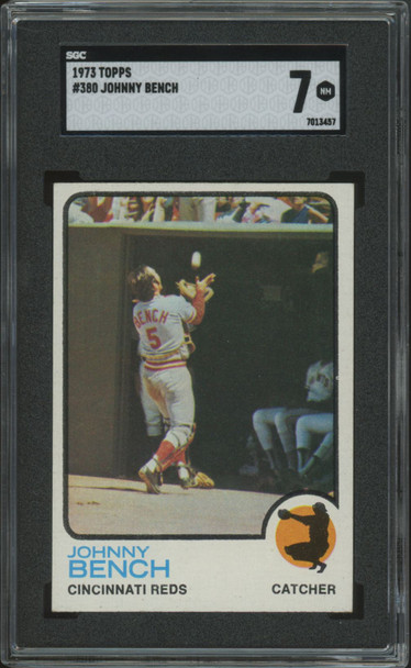1973 Topps Johnny Bench #380 SGC 7