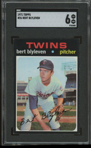 1971 Topps Bert Blyleven RC #26 SGC 6