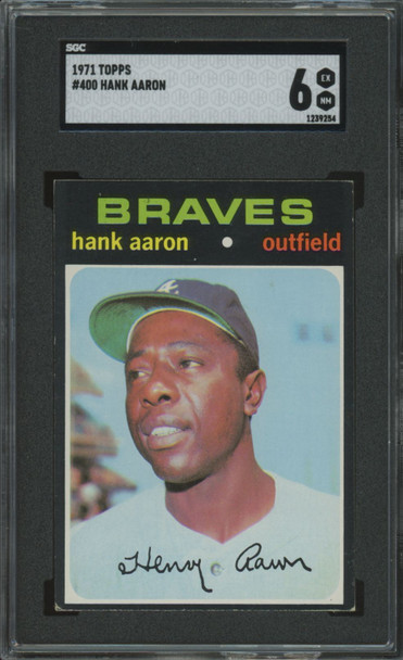 1971 Topps Hank Aaron #400 SGC 6