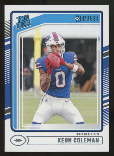 2024 Panini Donruss Keon Coleman Rated Rookie Aqueous Test #358