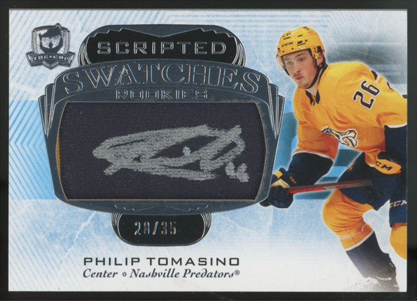 2021-22 The Cup Philip Tomasino RC Scripted Swatches Patch Auto RPA /35 #SS-PT